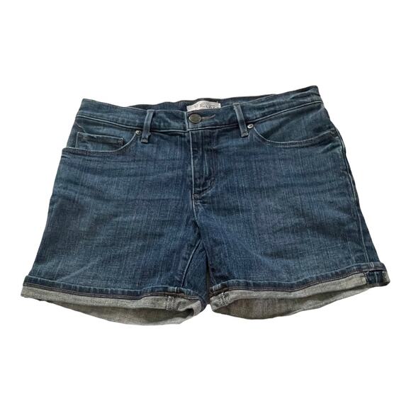 LOFT Womens Denim Jean Shorts Size 2 Relaxed Medium Wash Cuffed Denim Shorts - Picture 1 of 6